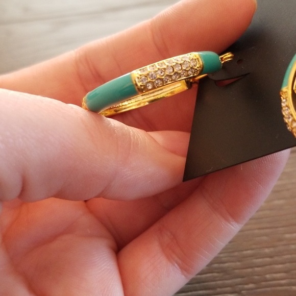 New with tag, 14k gold and turquoise enamel - Picture 2 of 4